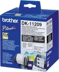 Ribbon BROTHER DK11209 male adresne naljepnice 29x62mm 800 kom Ribbon BROTHER DK11209 male adresne naljepnice 29x62mm 800 kom